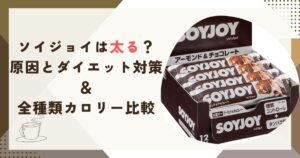 ソイジョイは太る？原因とダイエット対策＆全種類カロリー比較